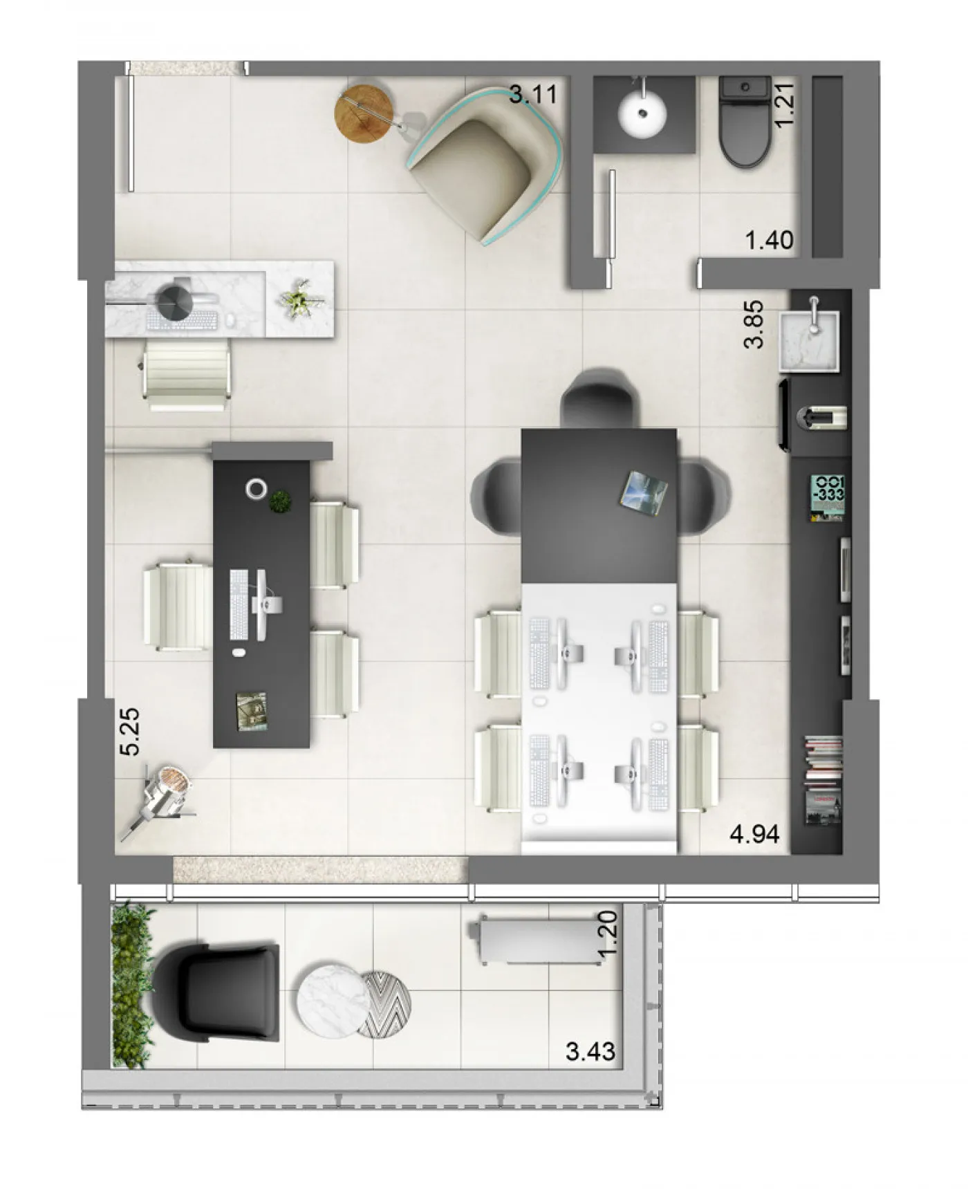 Midtown Aquidaban Office - Setin SP Interior — foto 5