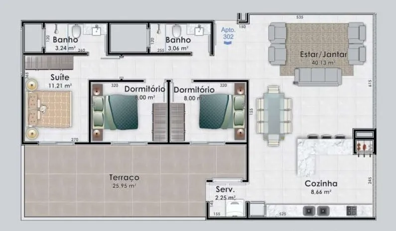 Turquesa - Safira Construtora