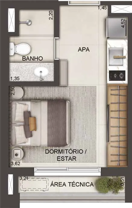 Brooklin Studios by Lindenberg - Residencial