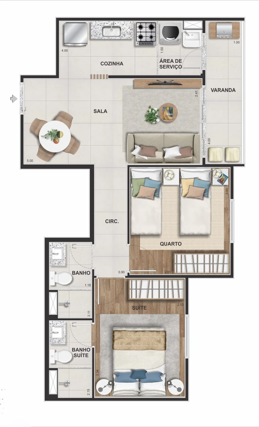 Marine Barra Residence - Riva RJ
