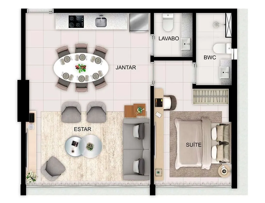 Icon Design Living - Gabriel Bacelar Construções