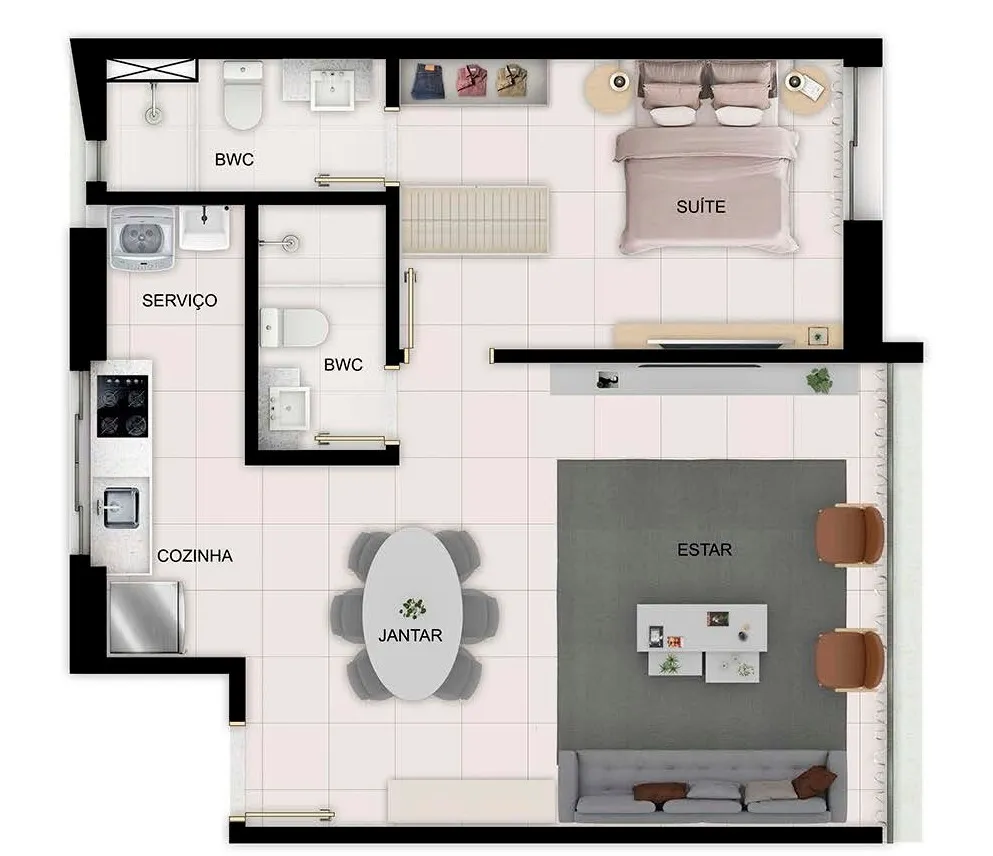 Icon Design Living - Gabriel Bacelar Construções