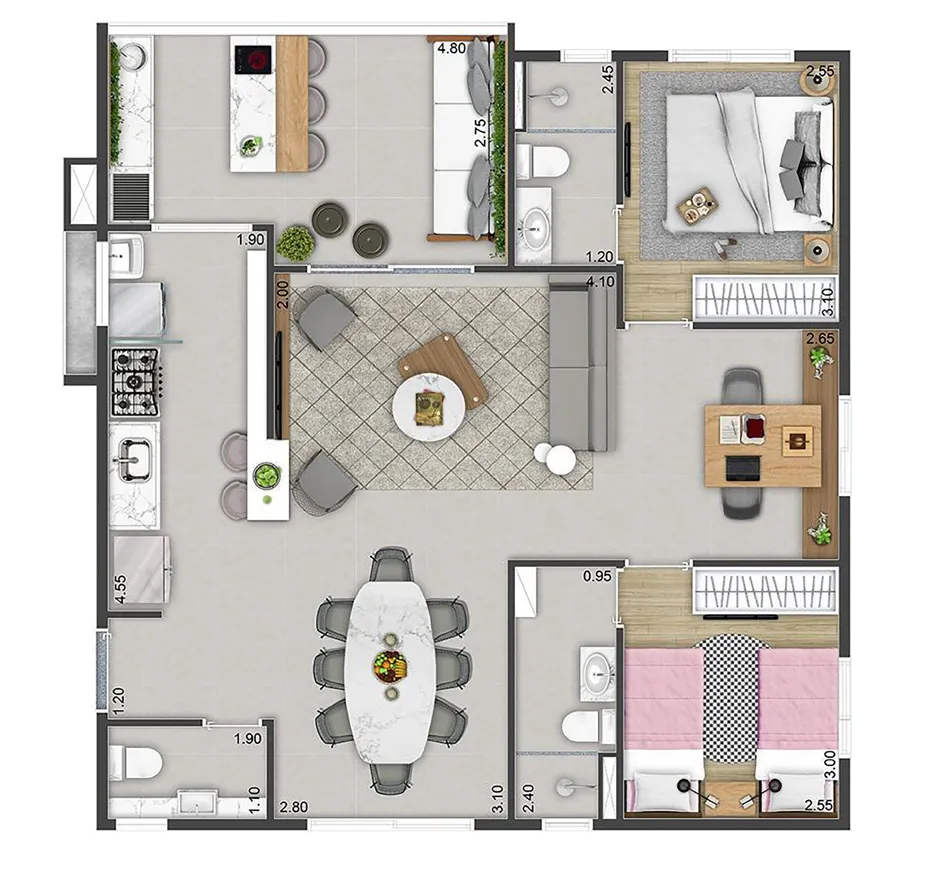 Giardino Golf Residenziale - Bacaba Construtora