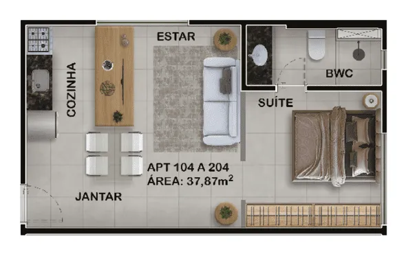 Rooftop Agamenon Prince - Pernambuco Construtora