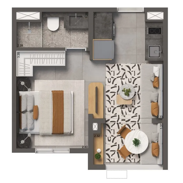 Living Full Estaiada - Residencial