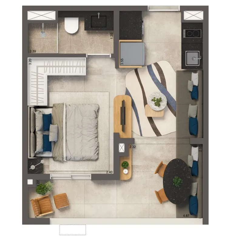 Living Full Estaiada - Residencial