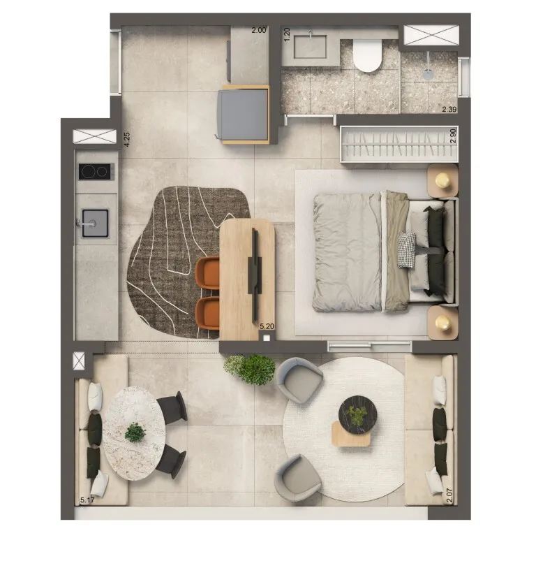 Living Full Estaiada - Residencial