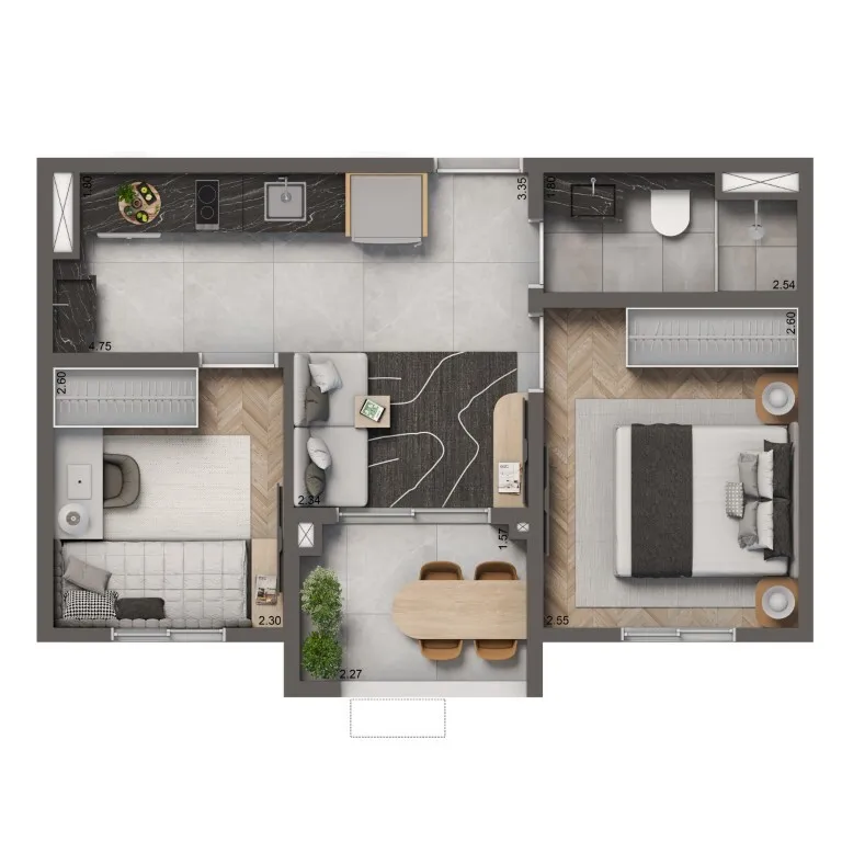 Living Full Estaiada - Residencial