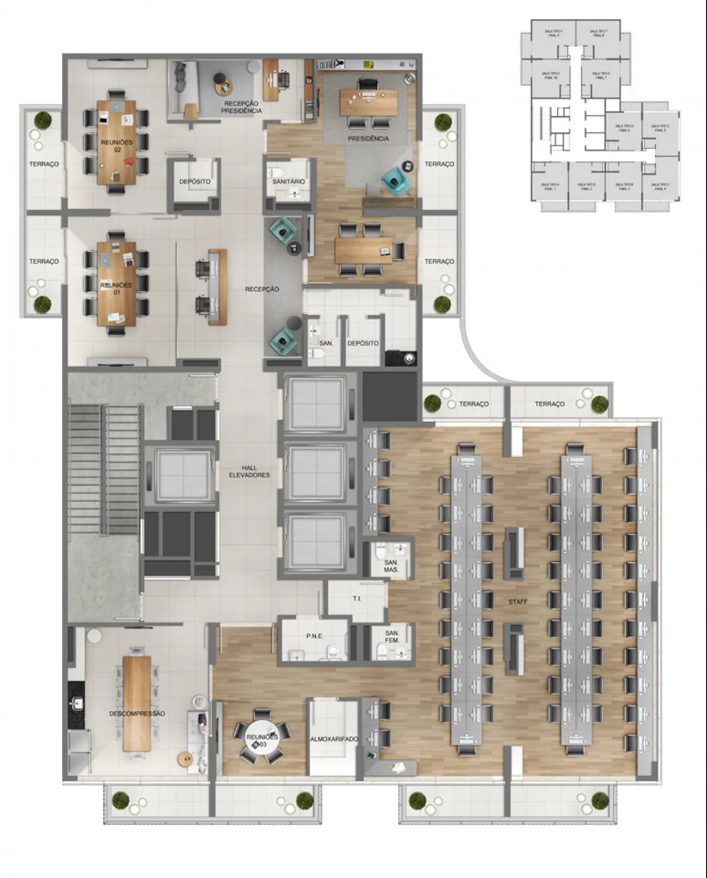 Midtown Aquidaban Office - Setin SP Interior