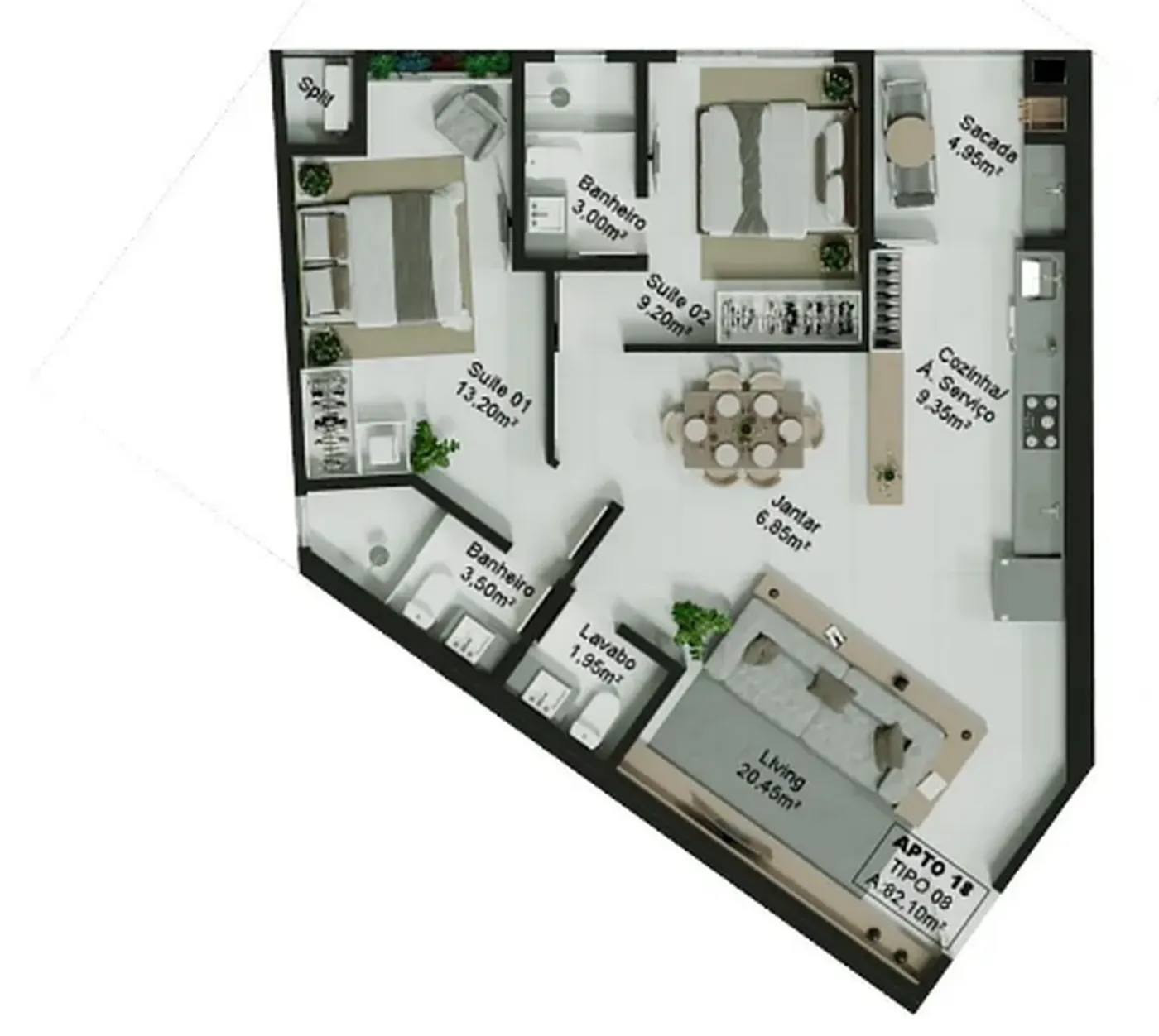 Paradise Home Flats - LSC Construtora