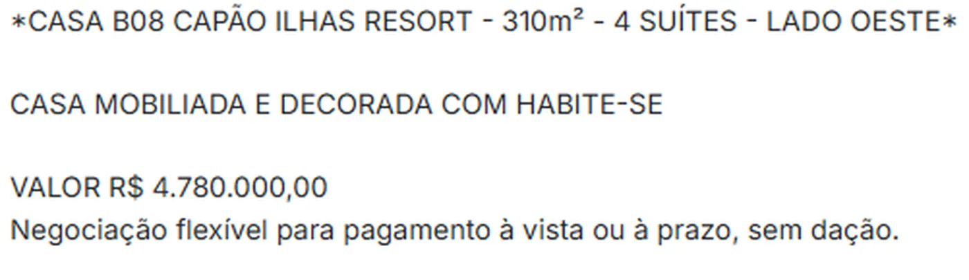 Capão Ilhas Resort Lado Oeste - Beralv Capão Ilhas Resort Lado Oeste - Beralv