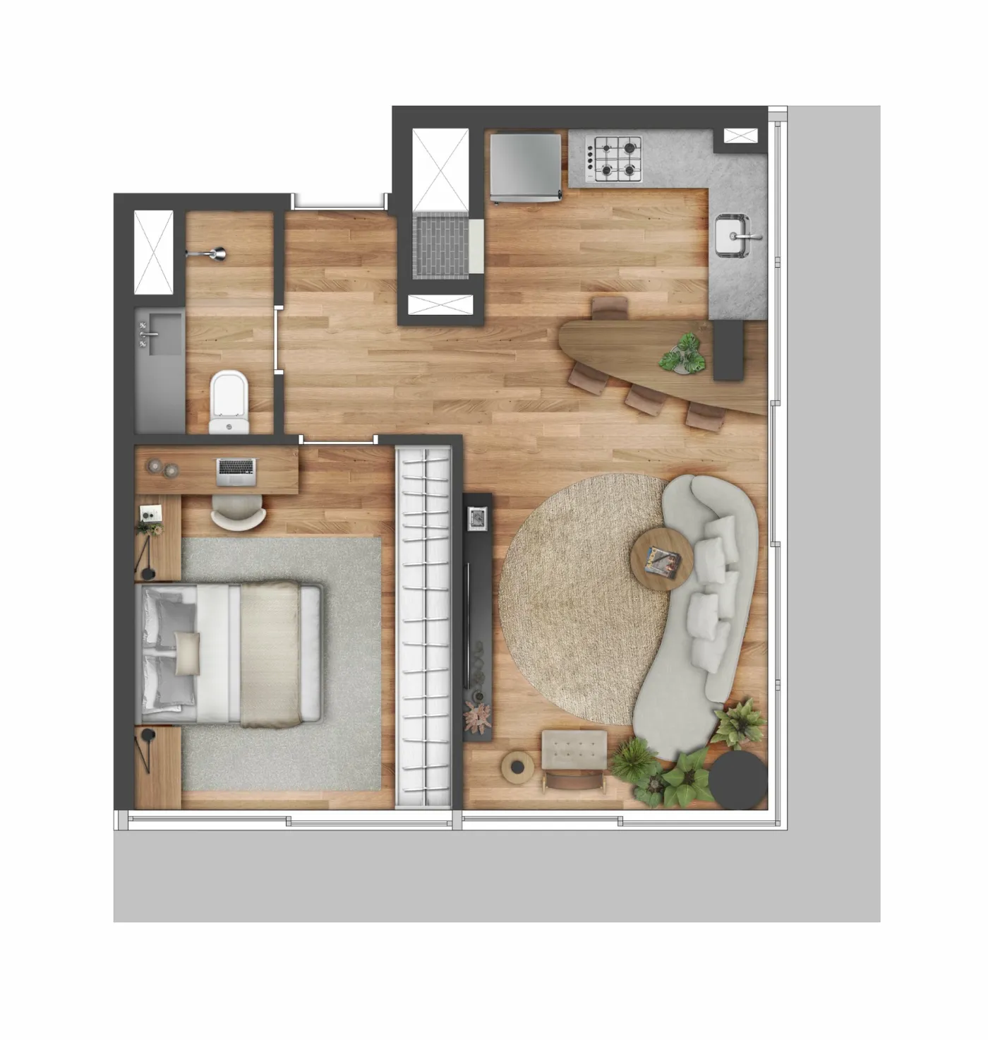 PDNP 1700 Apto 1144 - Gestão City Exclusividades — foto 2