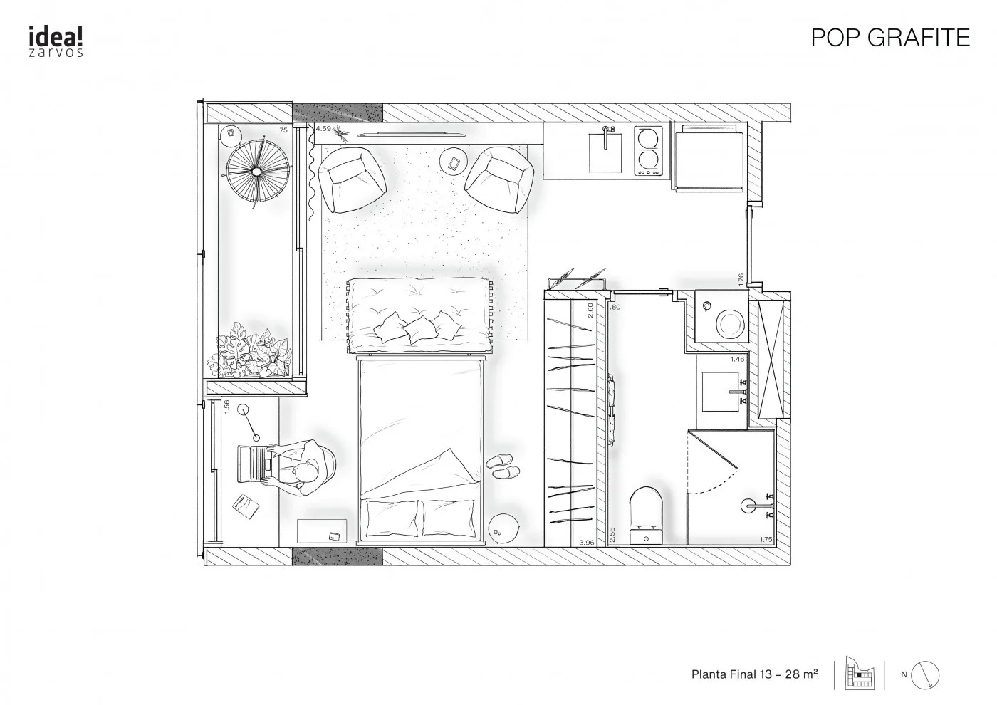 Pop Grafite - Residencial