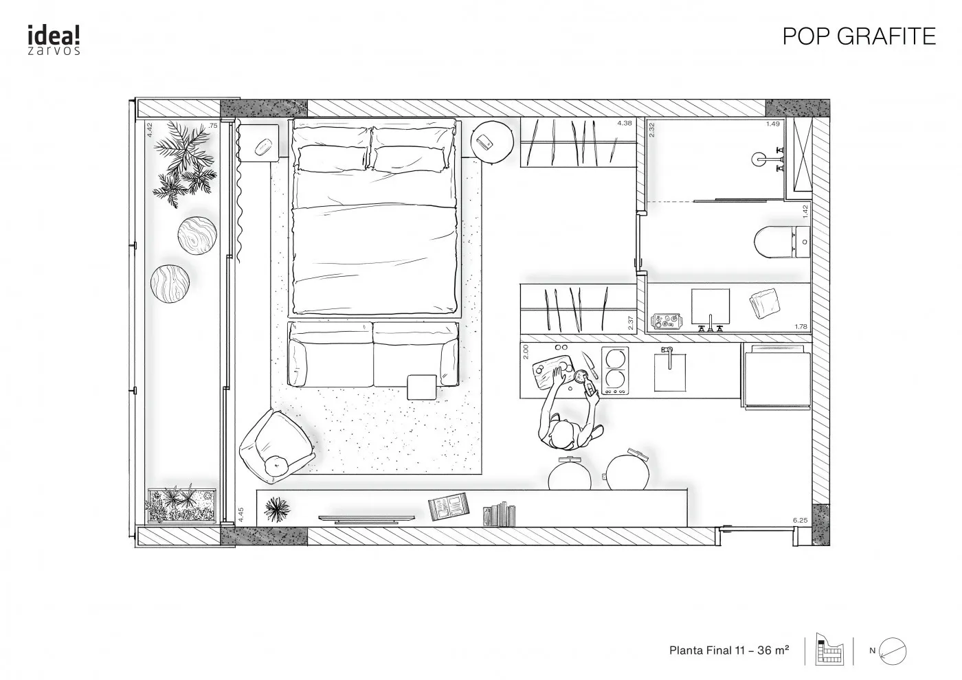 Pop Grafite - Residencial