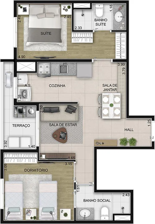 Aquarela Home Osasco - Casa8