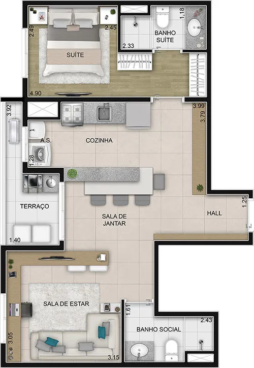 Aquarela Home Osasco - Casa8