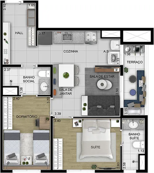 Aquarela Home Osasco - Casa8