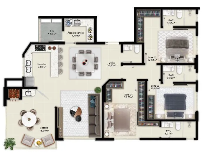 Berilo Palace Residence - Branco Empreendimentos