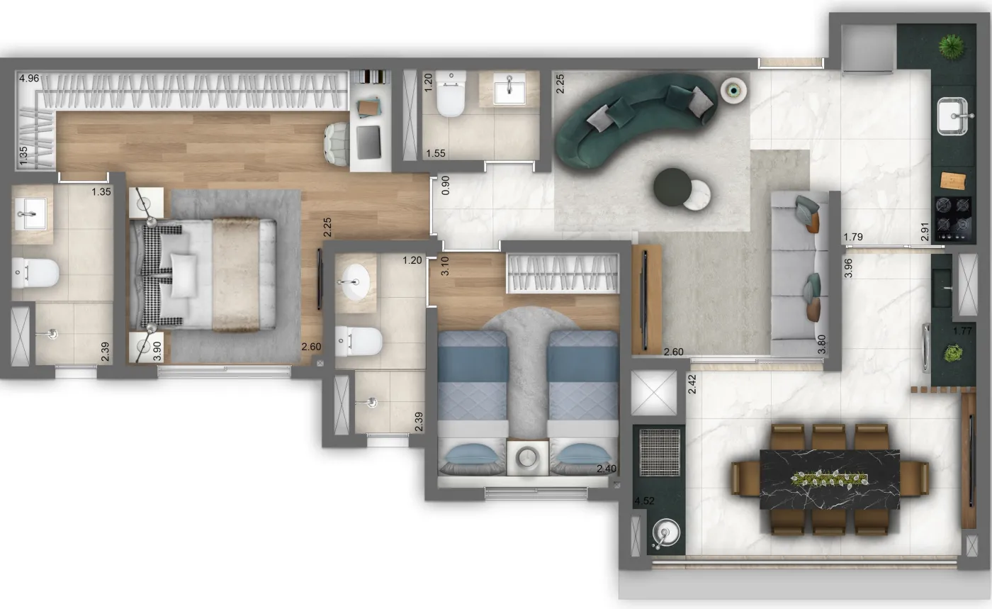 Grand Living Nova Klabin - Living SP