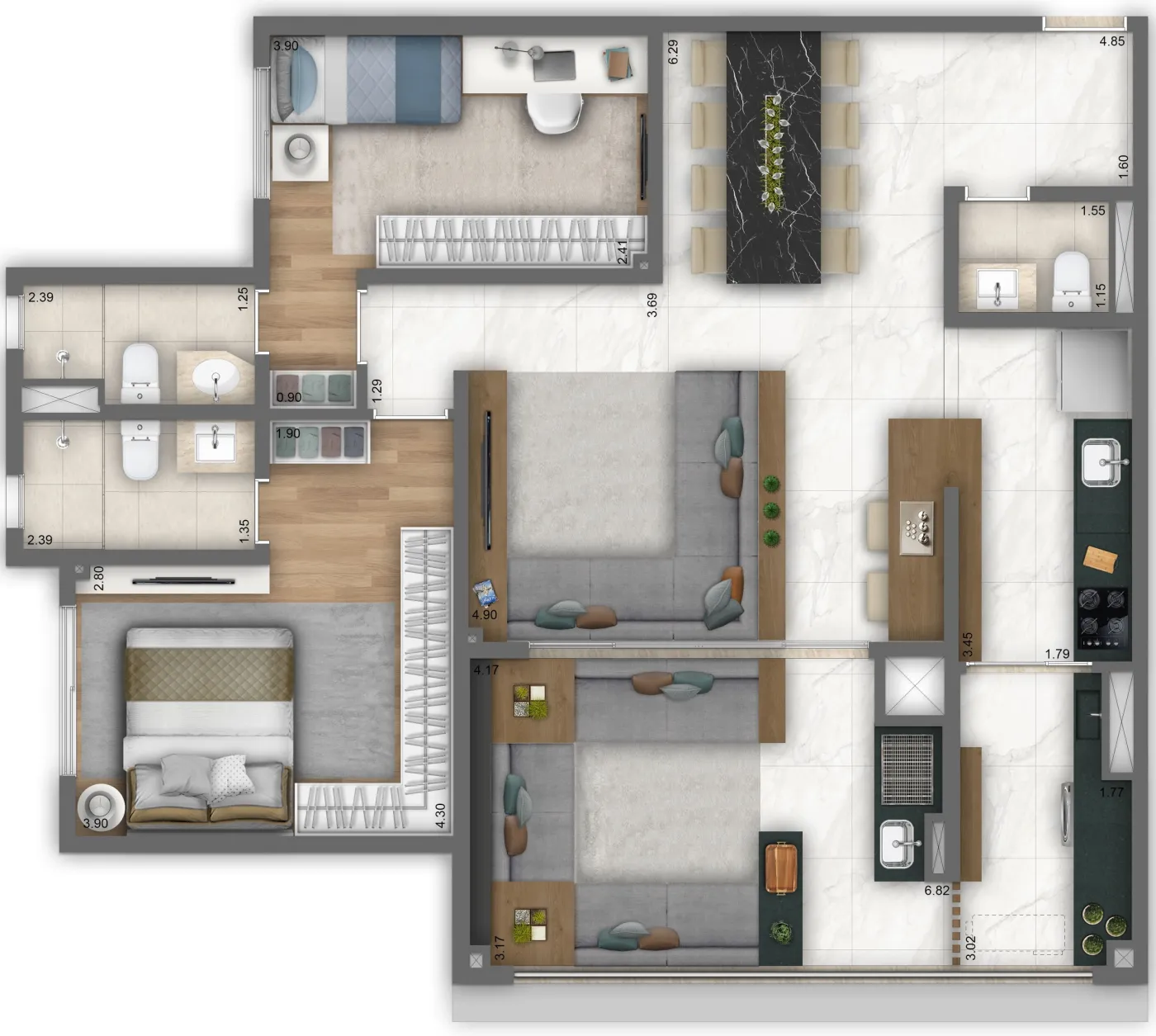 Grand Living Nova Klabin - Living SP