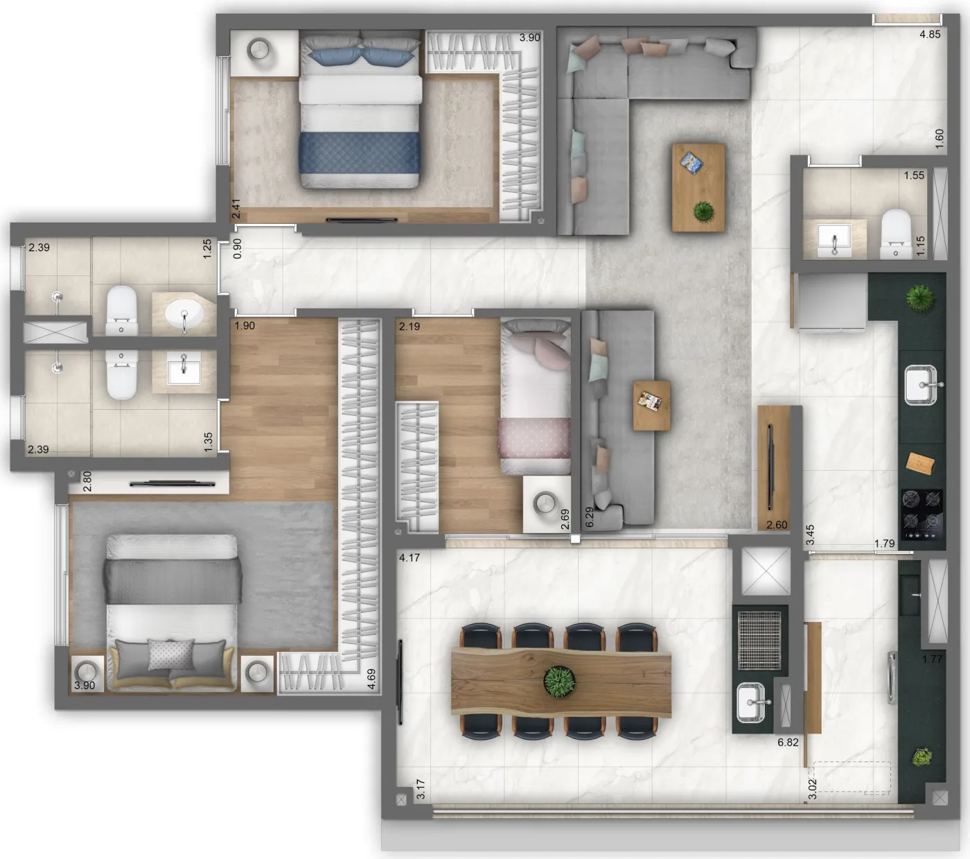 Grand Living Nova Klabin - Living SP
