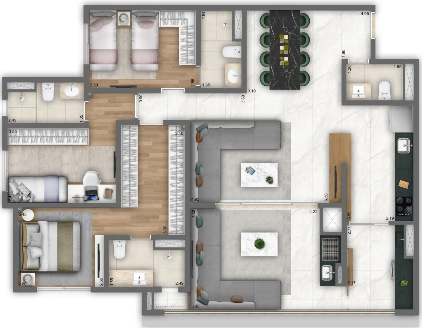 Grand Living Nova Klabin - Living SP