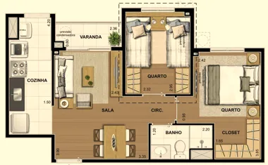 Living Wish Norte - Living RJ