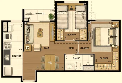 Living Wish Norte - Living RJ