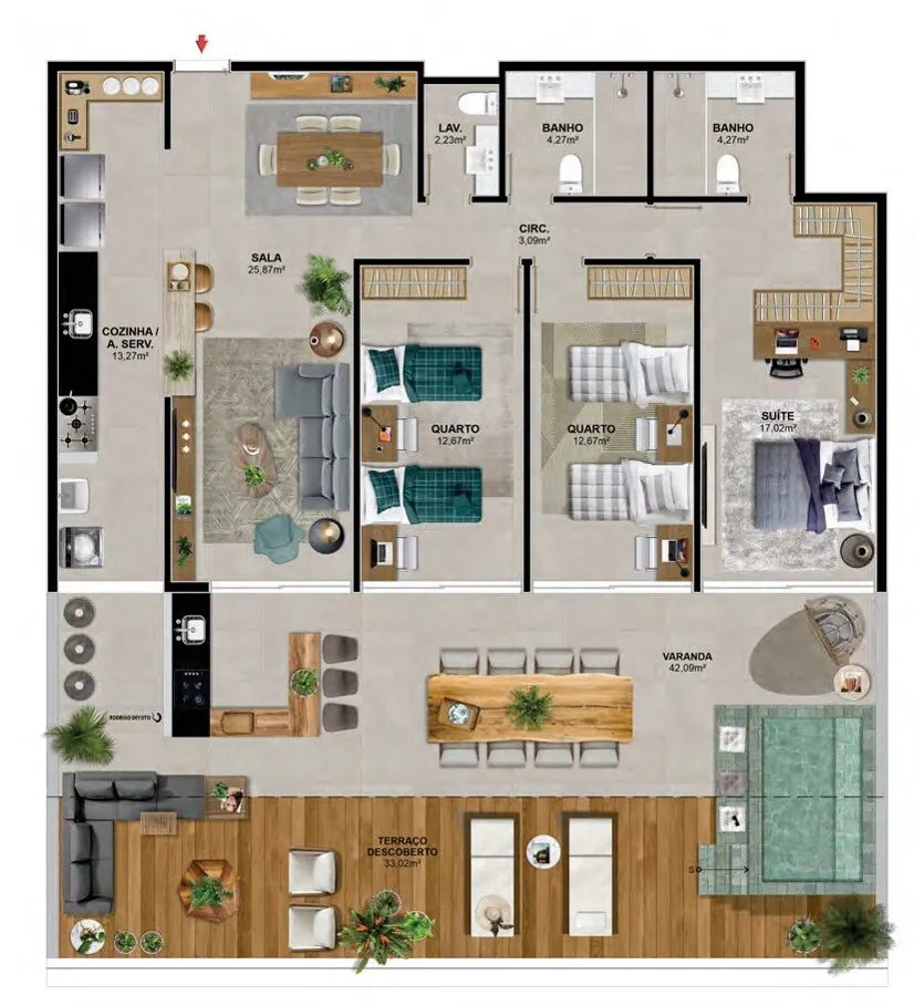 Praia Residencial Mar - Itten