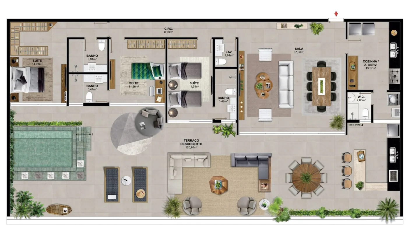 Praia Residencial Mar - Itten