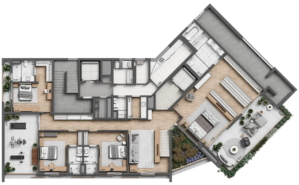 Arte Concreta Jardins - Residencial