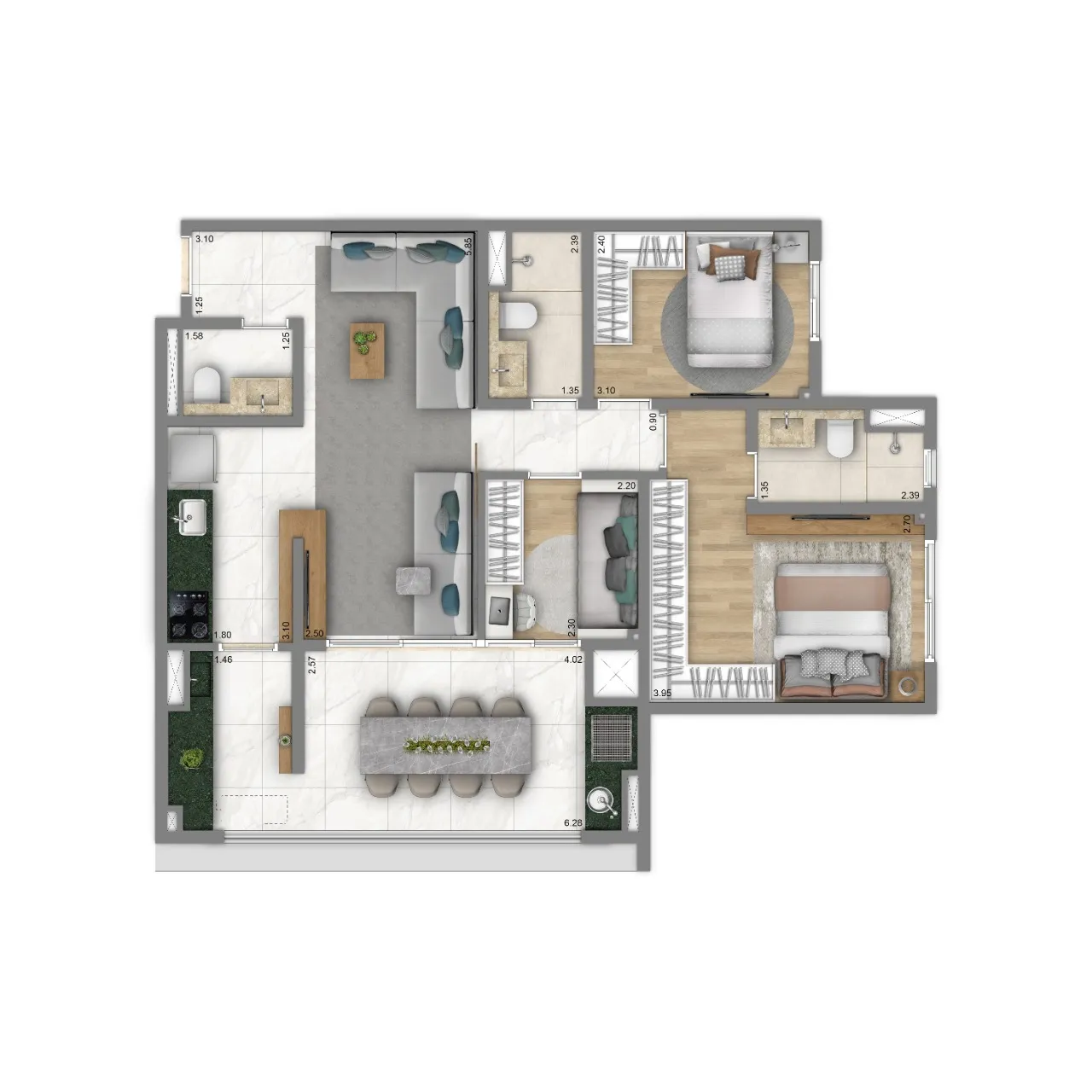 Living Duett Mooca - Living SP